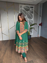 Pure crepe anarkali suit